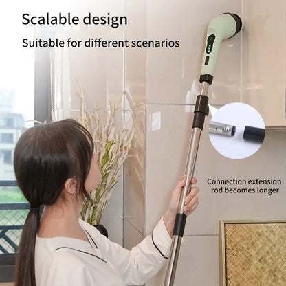 Cleanova Pro Spin Scrubber — 9-in-1 Electric Cleaning Brush